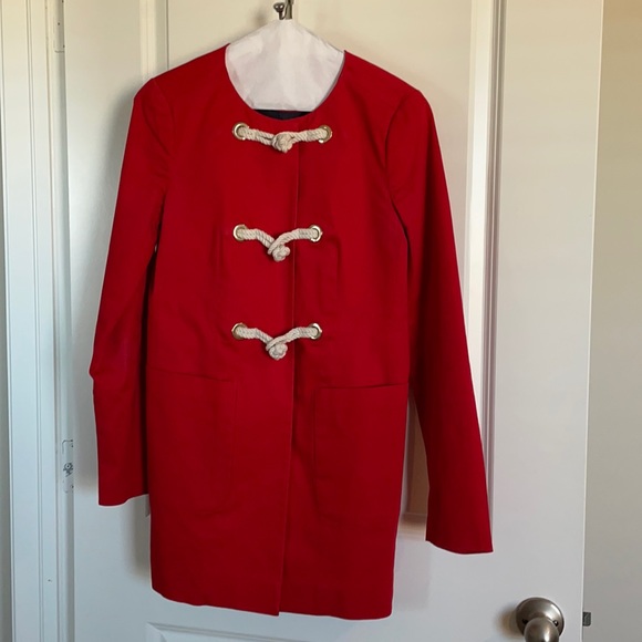 J. Crew red jacket size 2 - Picture 9 of 10